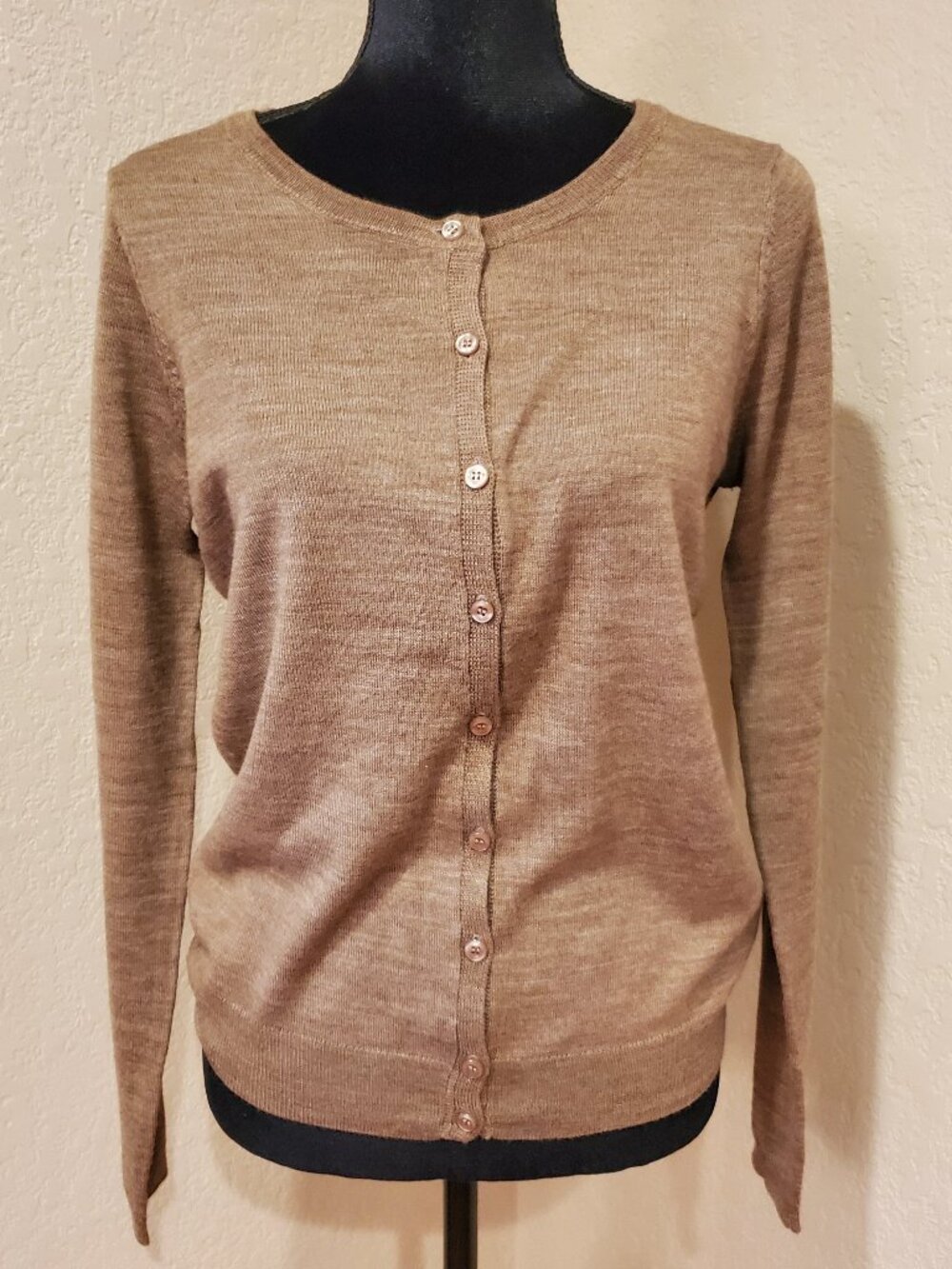 The Limited Taupe Brown Button Cardigan - Size L